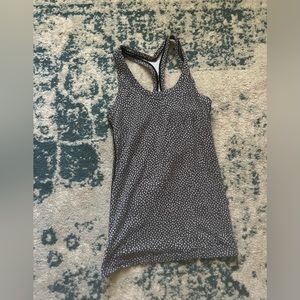 Lululemon Grey and White speckled Tank
